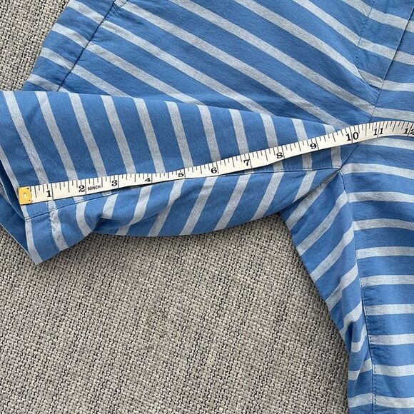 Gap Short Womens‎ Size 2 Blue White Striped Boyfriend Roll Up - Picture 4 of 6